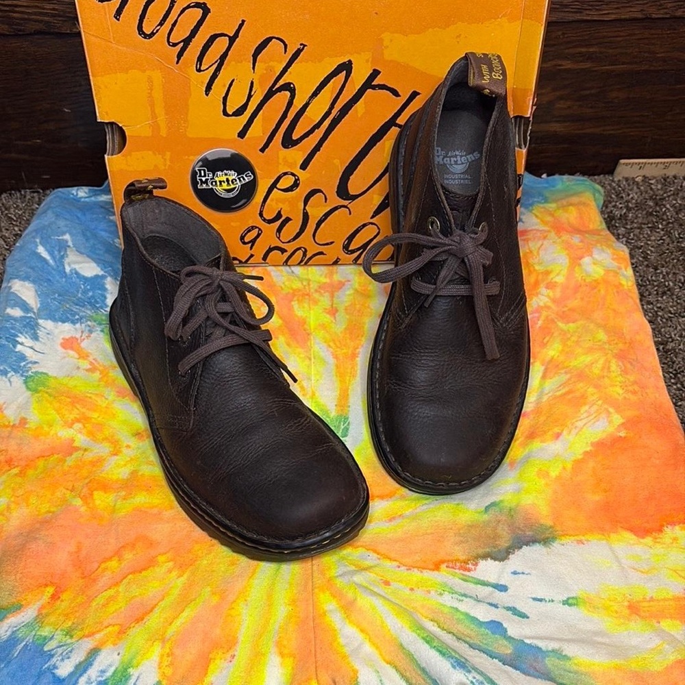 Dr. Martens Brown Leather Chukka Boots